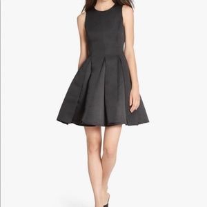 Halston Heritage full flared black dress NWT